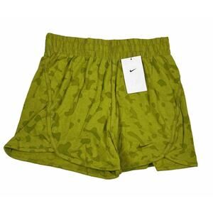 Nike Dri-FIT Kids Training Shorts 4” Green, Terry Lined Size L, HR Animal Print